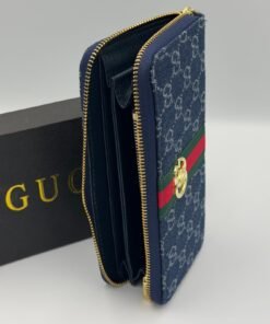 Alternative view of Portefeuille Gucci bleu marine