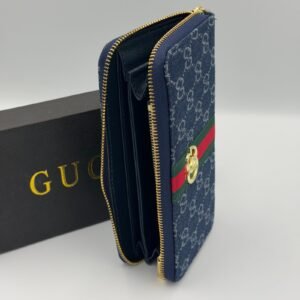 Alternative view of Portefeuille Gucci bleu marine