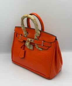 Alternative view of Hermès Birkin croco 25cm Orange