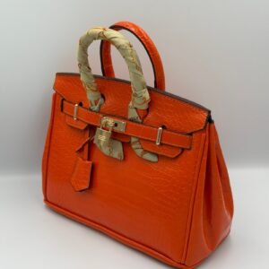 Alternative view of Hermès Birkin croco 25cm Orange