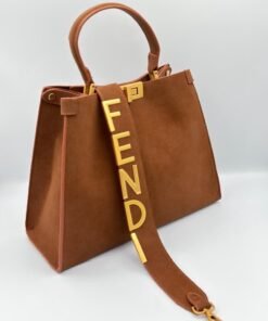 Sac Fendi peekaboo Marron