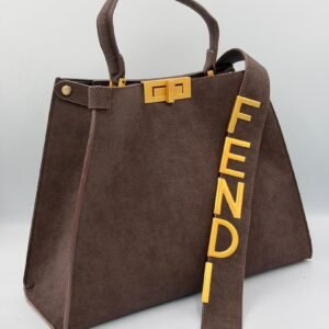 Sac Fendi peekaboo Marron chocolat