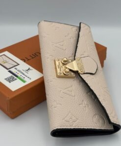 Portefeuille Louis Vuitton beige