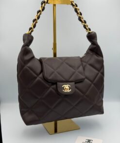 CHANEL KELLY 30CM Marron chocolat