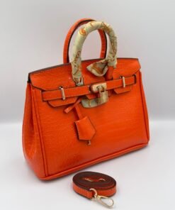 Hermès Birkin croco 25cm Orange