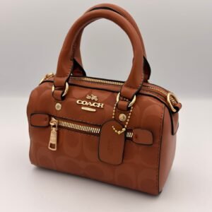 Sac coach speedy nano 20 cm marron
