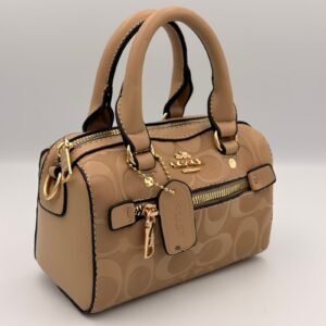 Sac coach speedy nano 20 cm beige