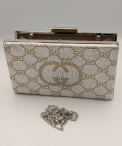 Sac à main soirée Gucci argenté
