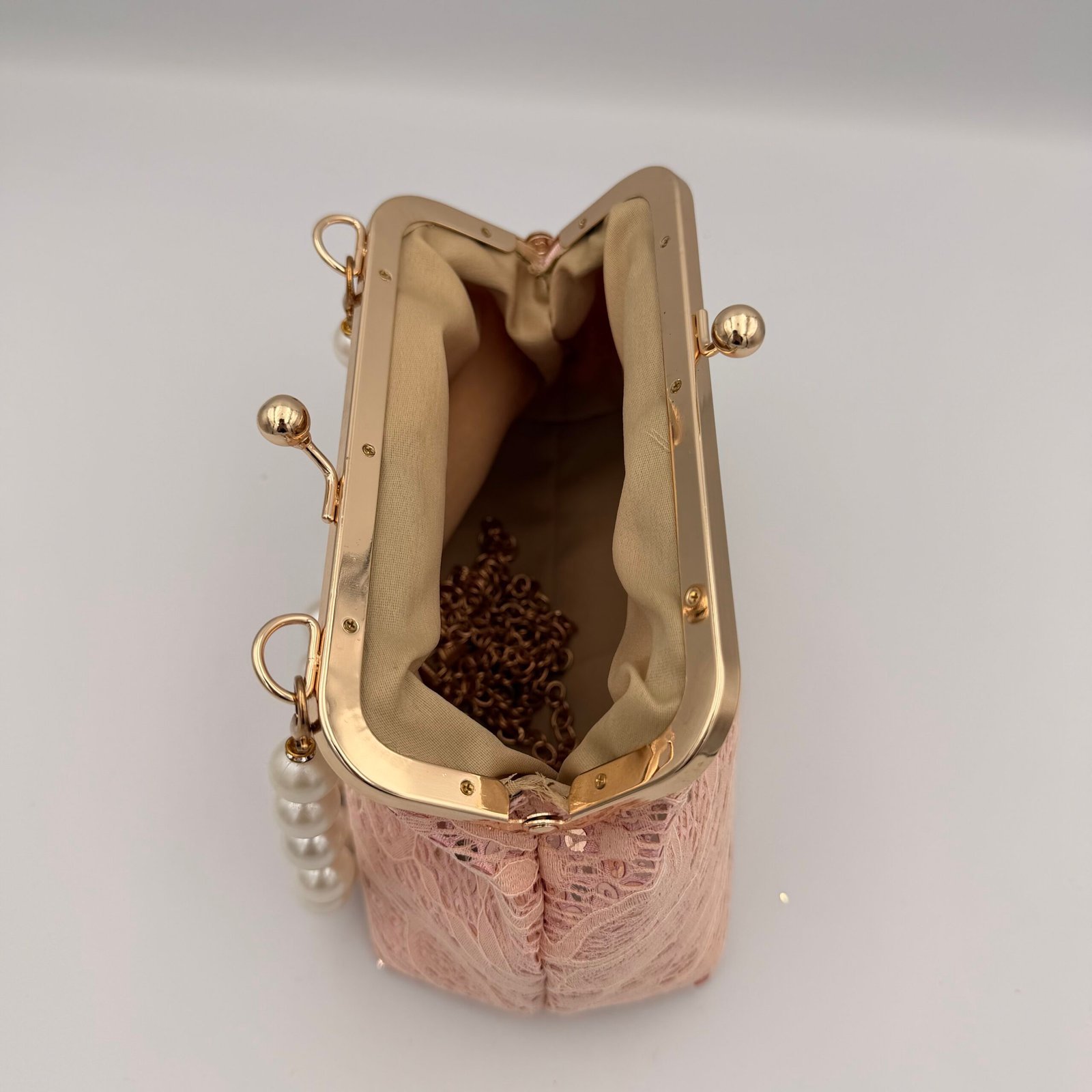 Sac a main soirée rose – Image 3